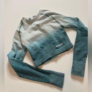 Gymshark ombré long sleeve crop top